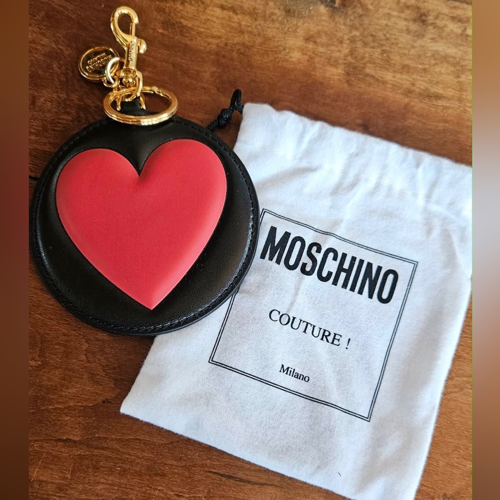 Moschino Big Heart Keychain